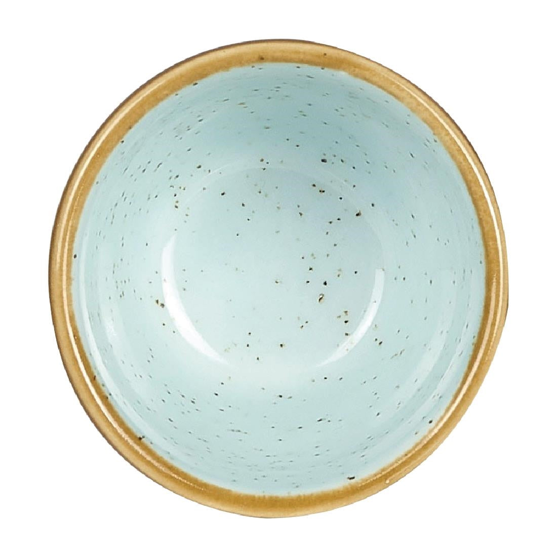 Churchill Stonecast Round Dip Pots Duck Egg Ripple 57ml (12 Pack)