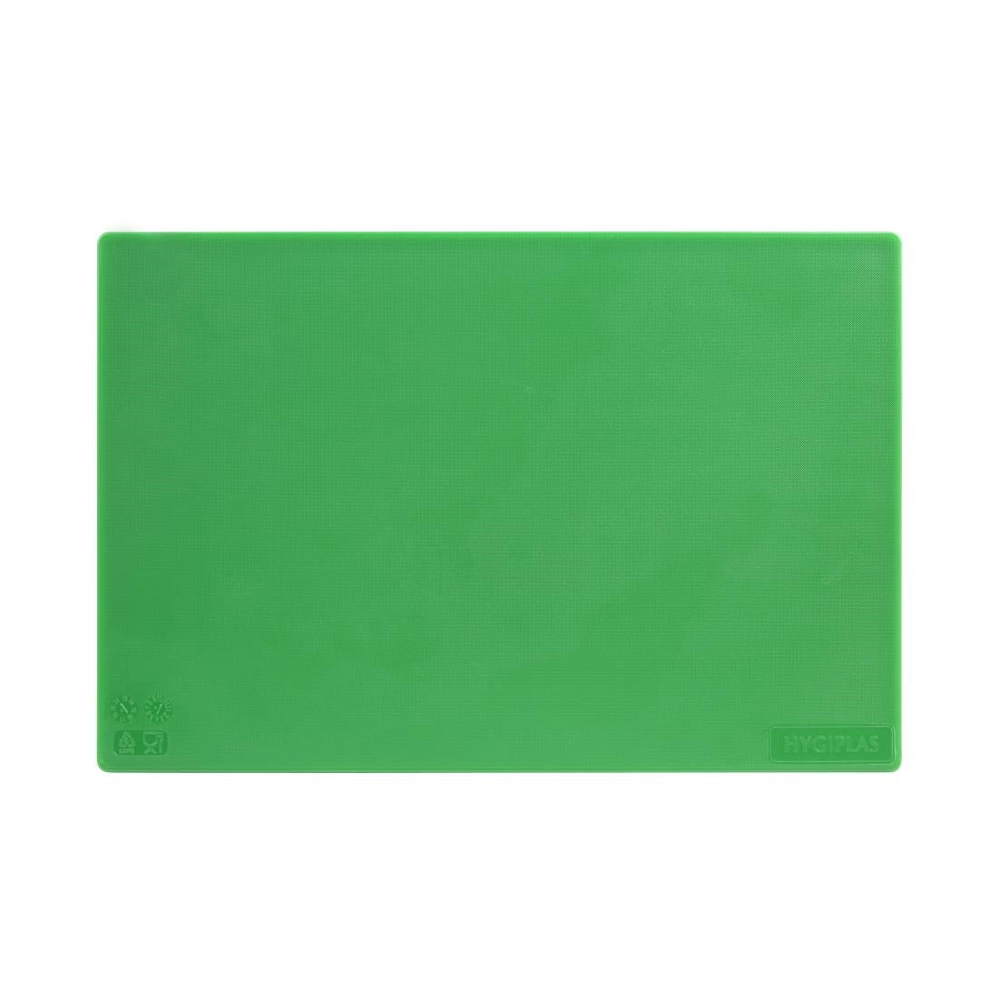 Hygiplas Low Density Antibacterial Chopping Board Green 450x300x10mm