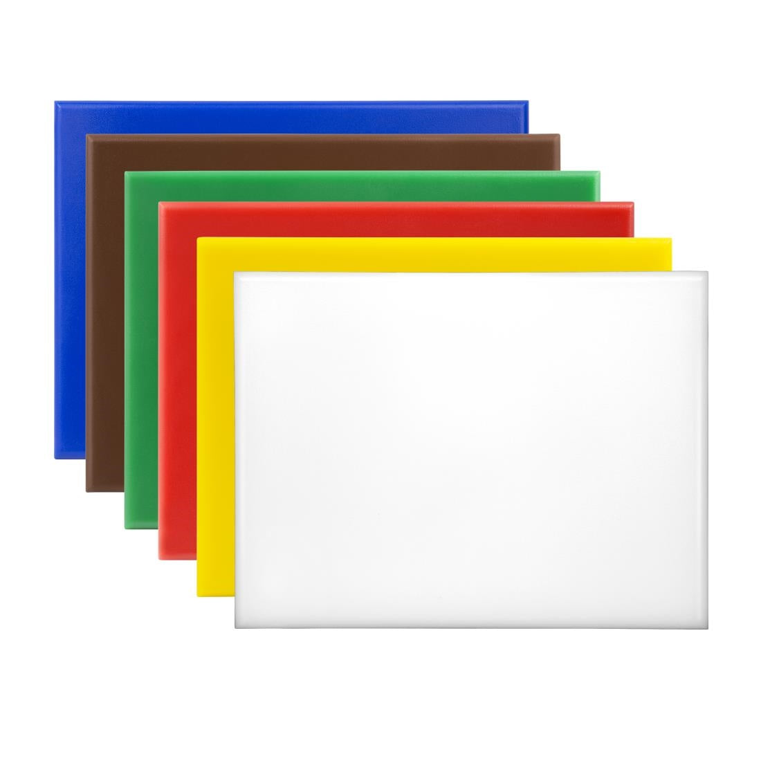 Hygiplas High Density 6-Piece Chopping Board Set 300x255x12mm