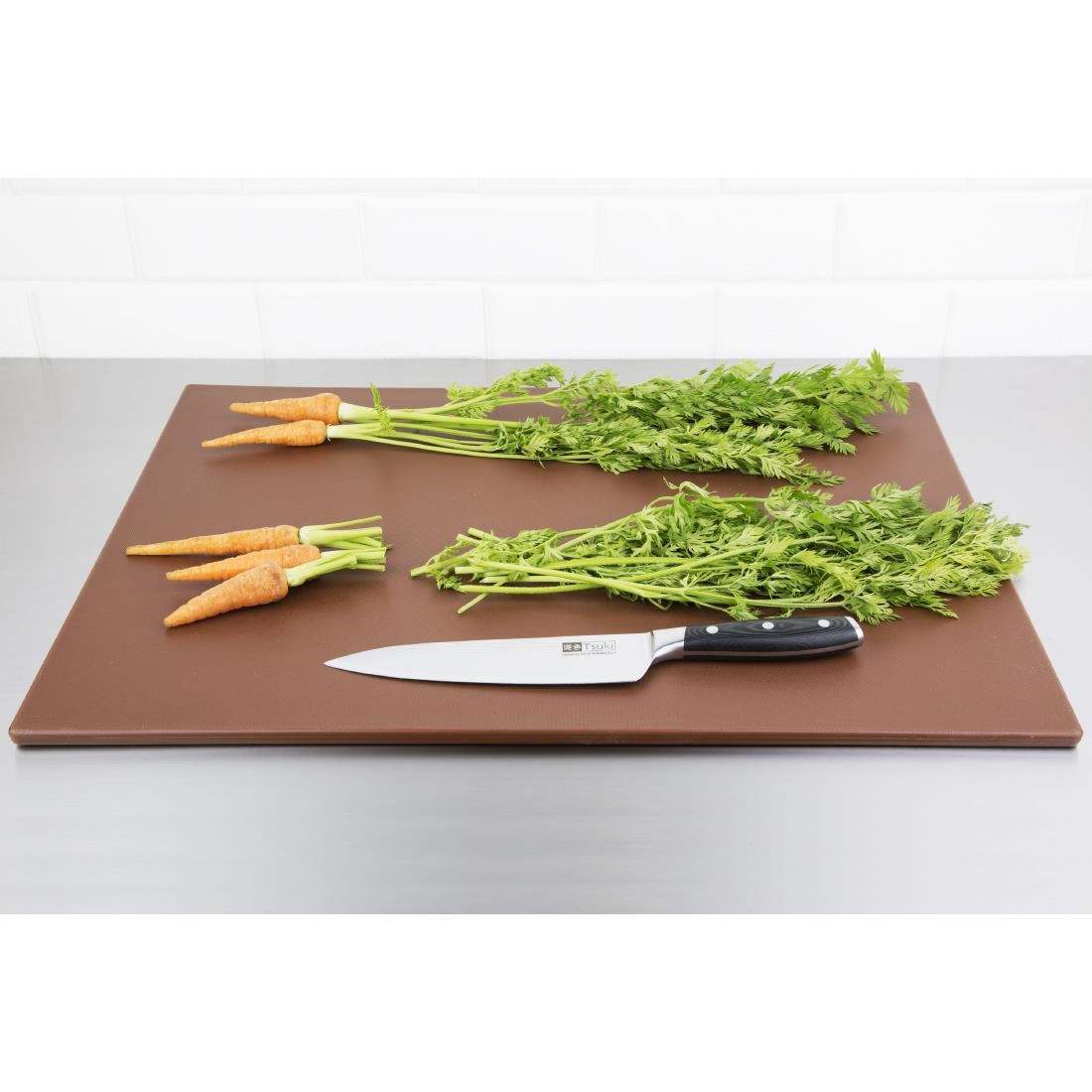 Hygiplas Low Density Brown Chopping Board Large 600x450x10mm
