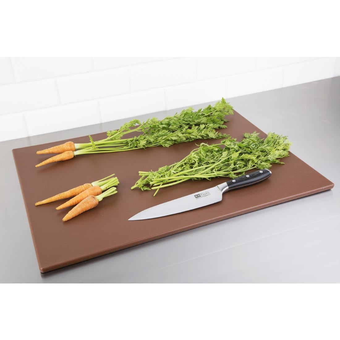 Hygiplas Low Density Brown Chopping Board Large 600x450x10mm