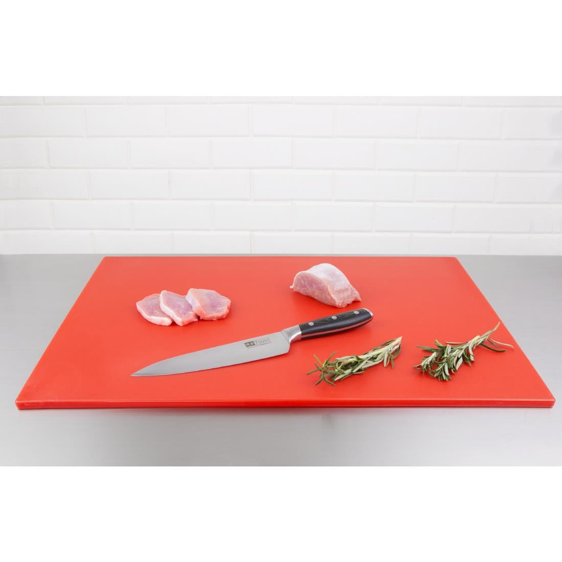Hygiplas Low Density Red Chopping Board Large 600x450x10mm