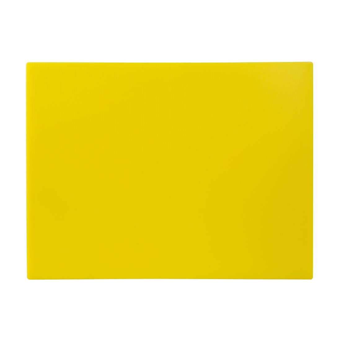 Hygiplas Low Density Yellow Chopping Board Large 600x450x10mm