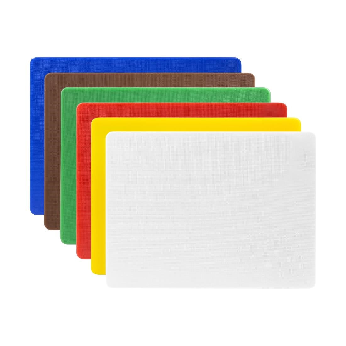 Hygiplas Low Density 6-Piece Chopping Board Set 300x225x10mm