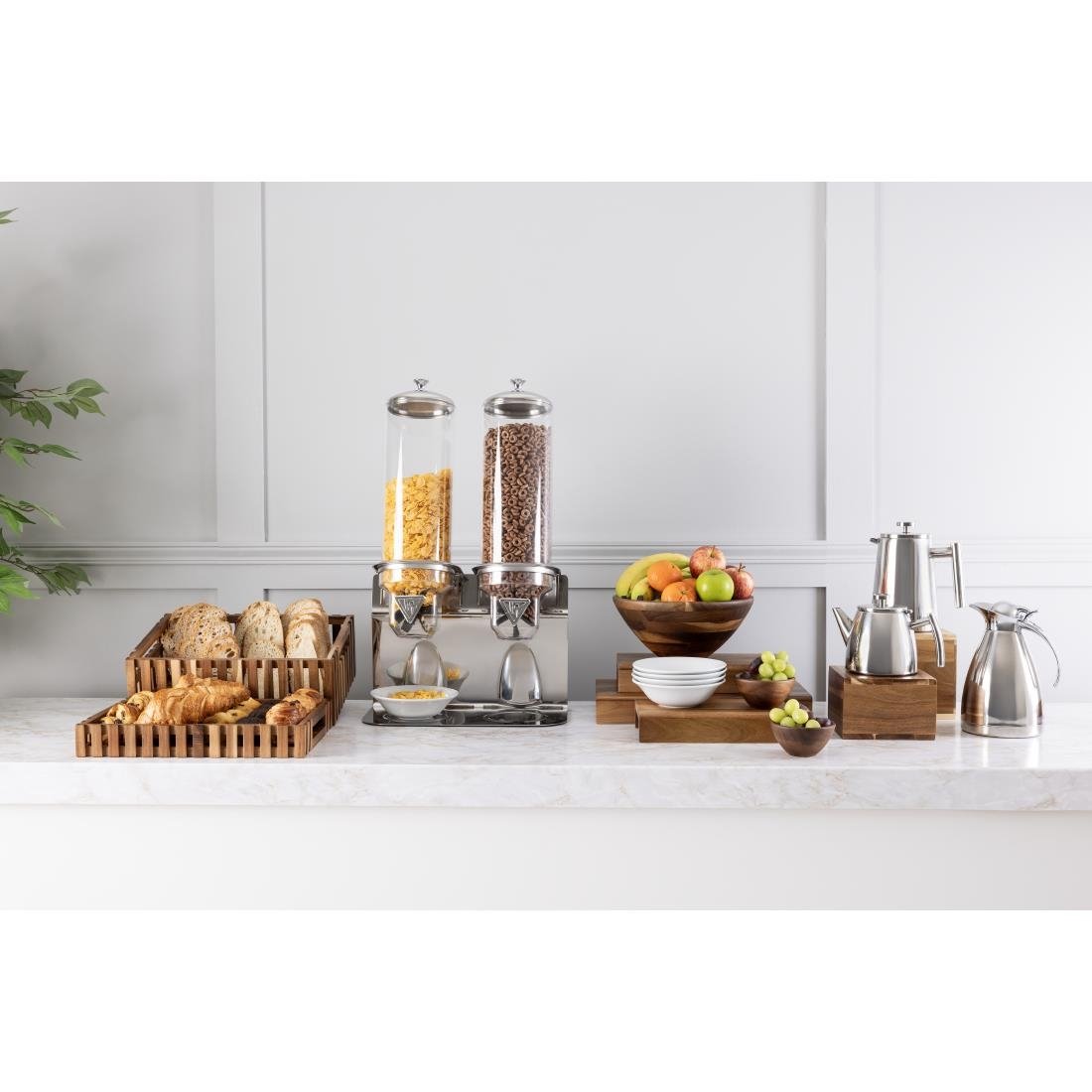 Olympia Insulated Art Deco Stainless Steel Cafetiere 6 Cup