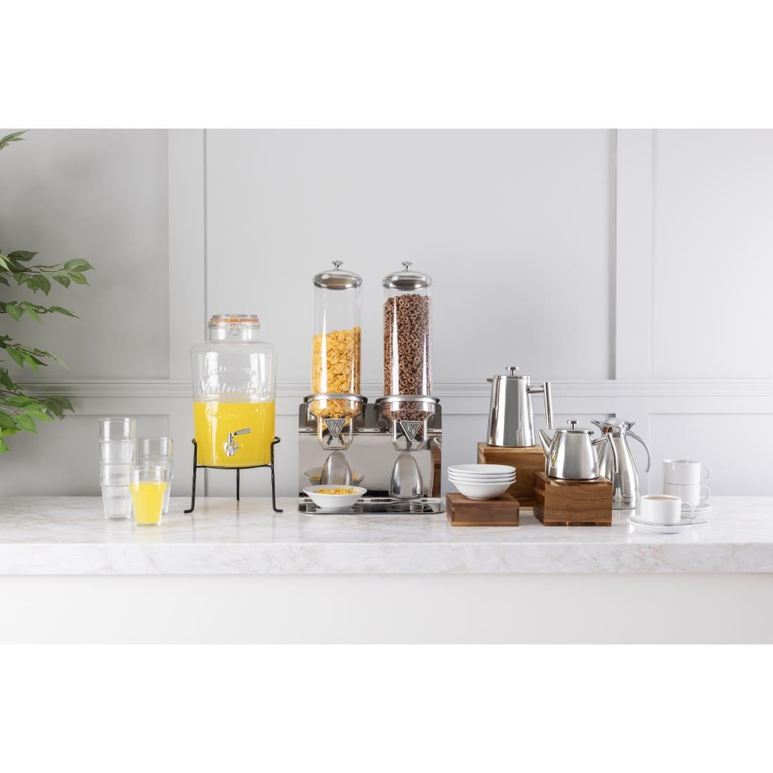 Olympia Cereal Dispenser Double 2x 4Ltr