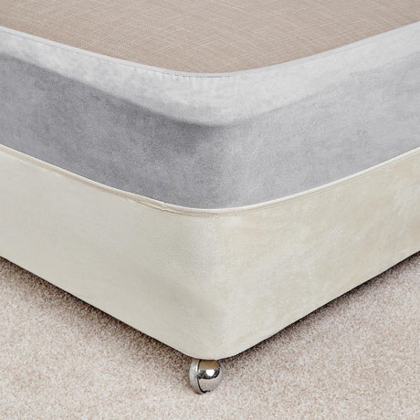 Mitre Essentials Divan Bed Base Wrap Grey Single
