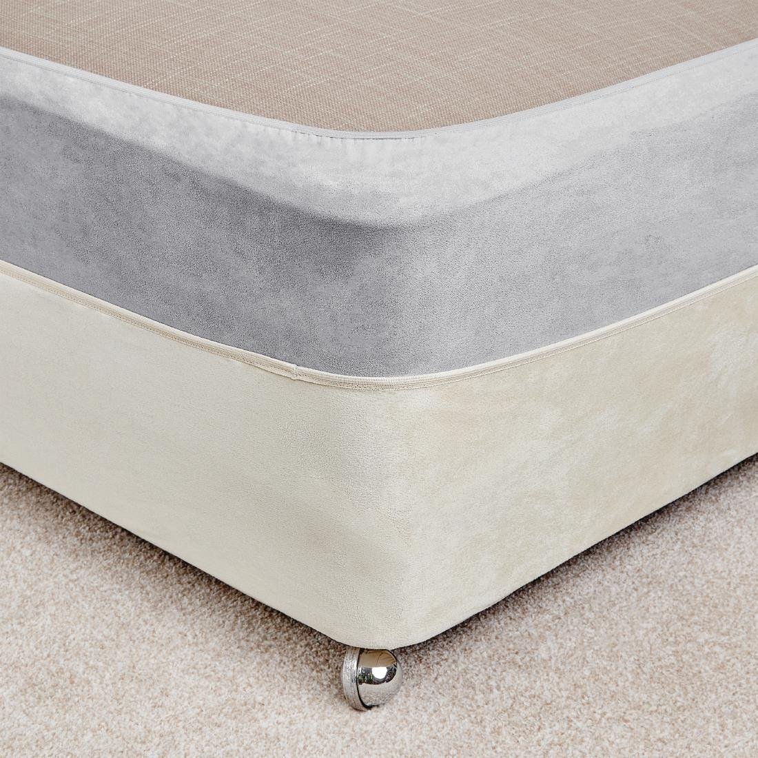 Mitre Essentials Divan Bed Base Wrap Grey Double