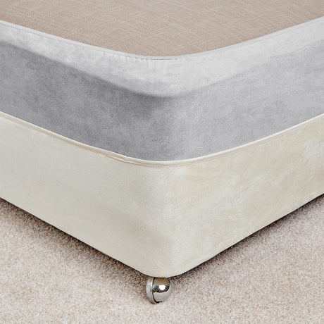 Mitre Essentials Divan Bed Base Wrap Grey Double