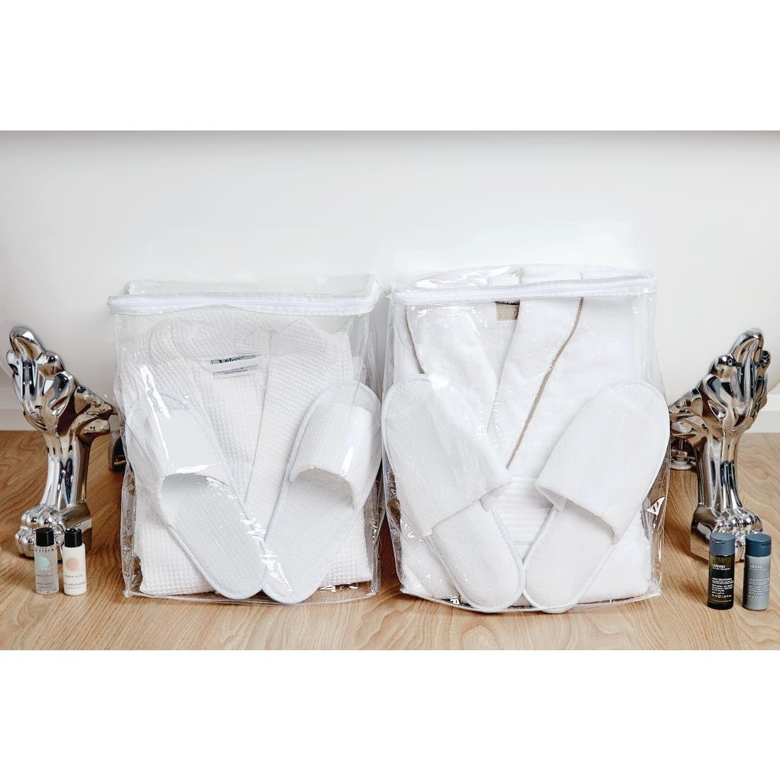 Mitre Comfort Langley Bathrobe and Slipper Set with Storage Bag Large