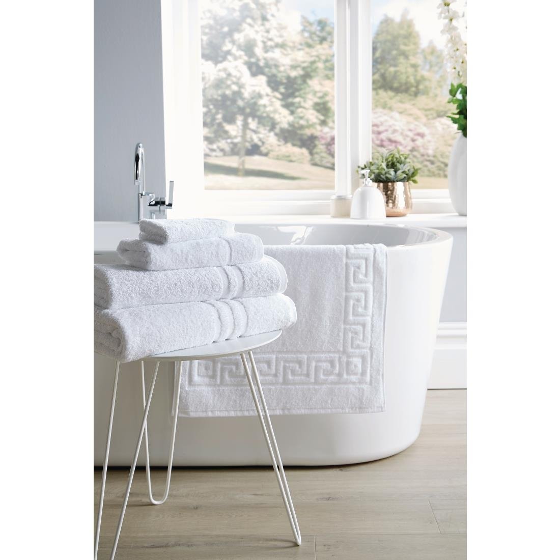 Mitre Eco Towel - White Bath Mat 500x760mm