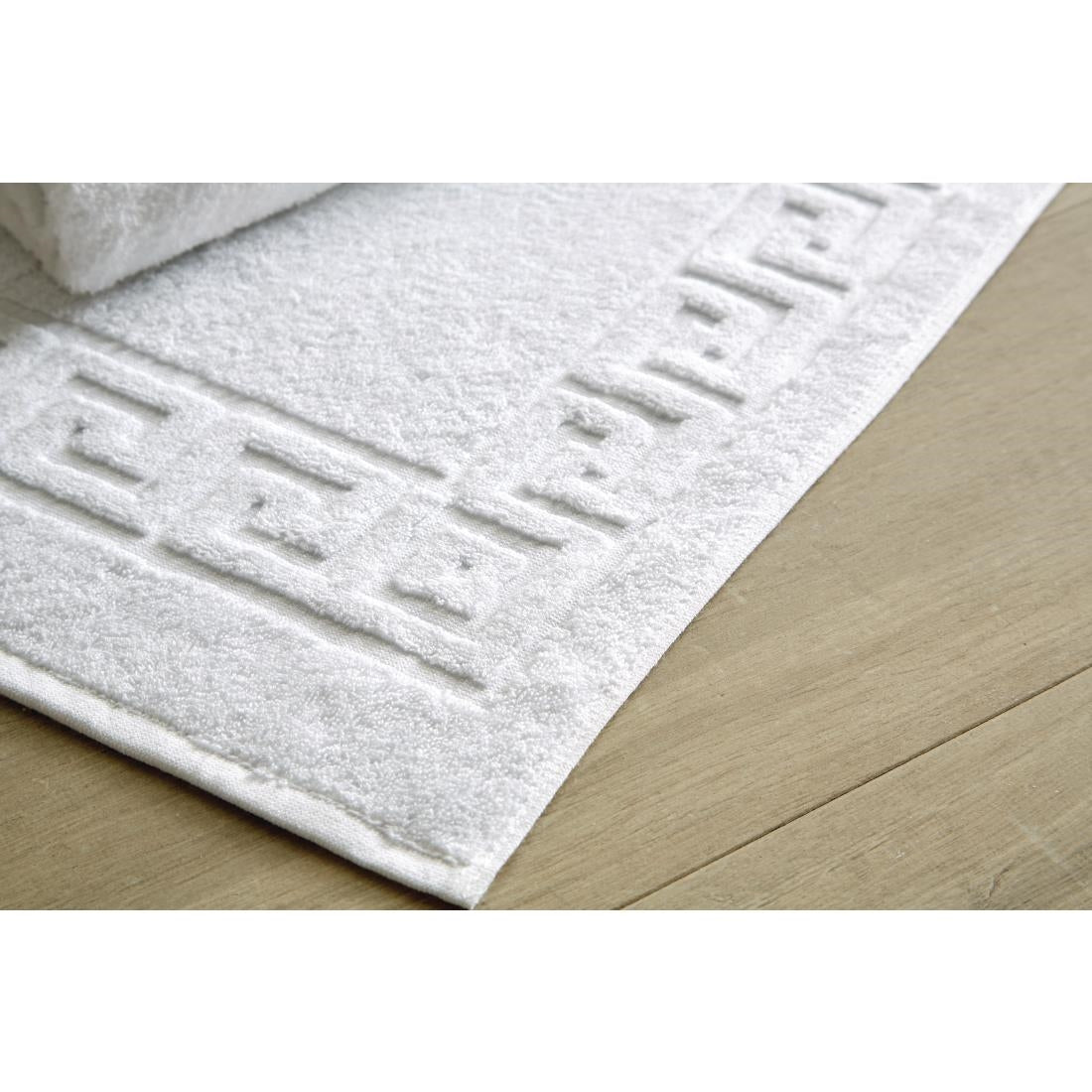 Mitre Eco Towel - White Bath Mat 500x760mm