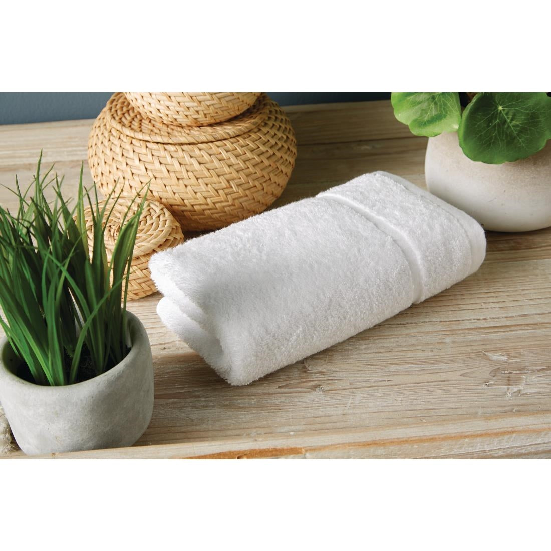 Mitre Eco Hand Towel White 500x900mm