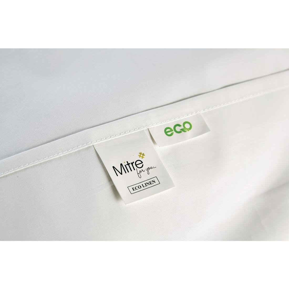 Mitre Eco Linen - Oxford Pillowcase White 66x92cm (2 Pack)