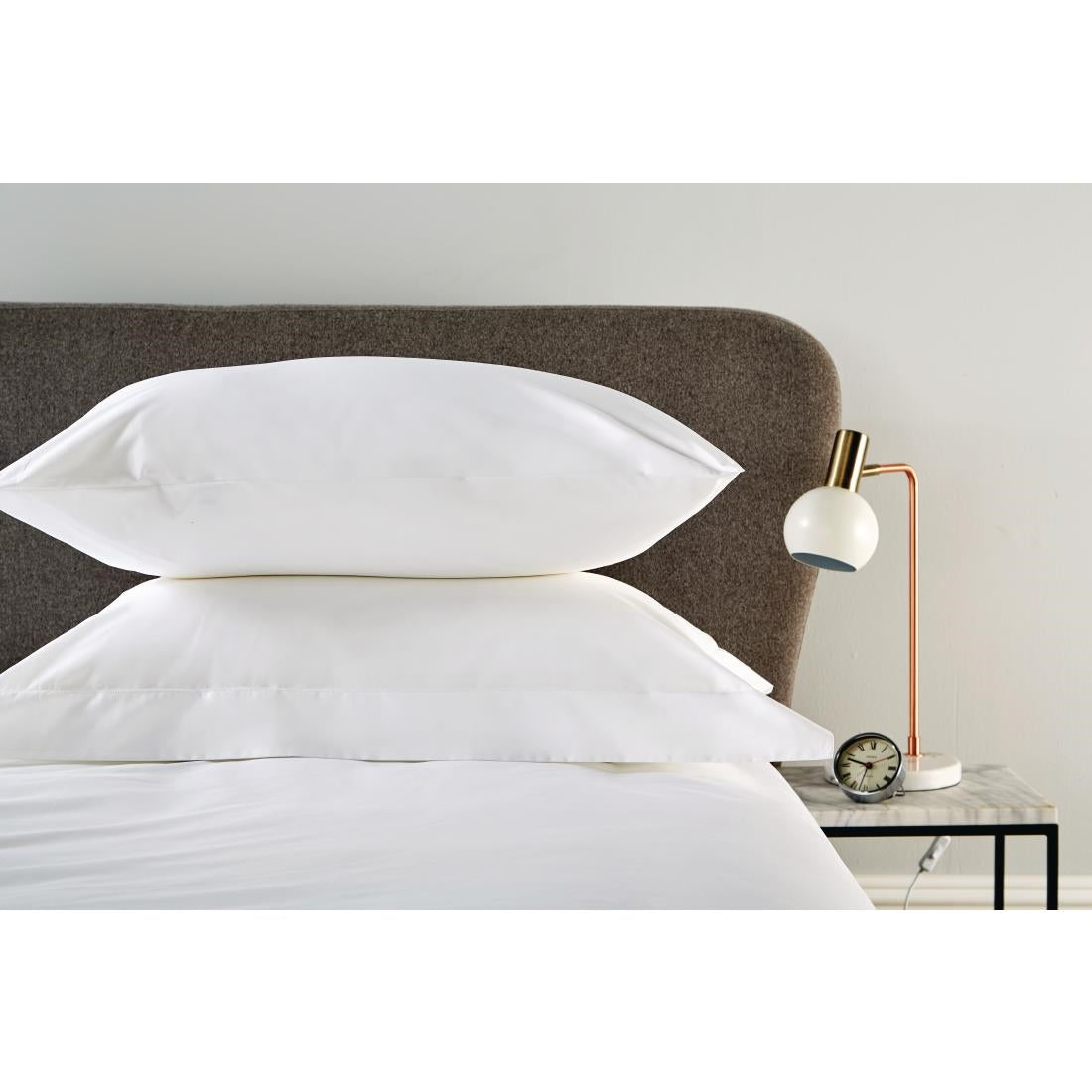 Mitre Eco Linen - Oxford Pillowcase White 66x92cm (2 Pack)