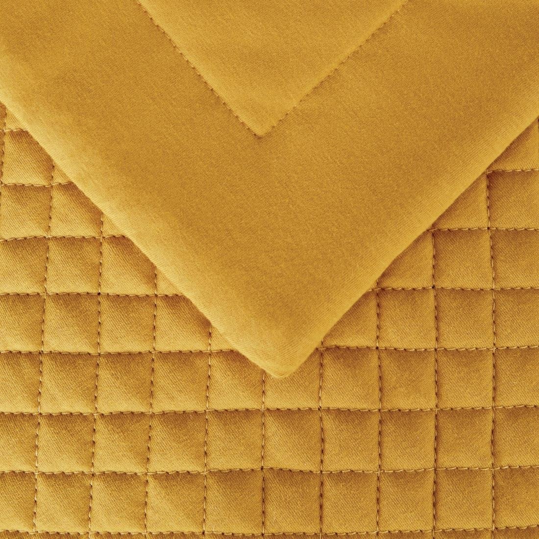 Mitre Essentials Quilted Waffle Runner Ochre