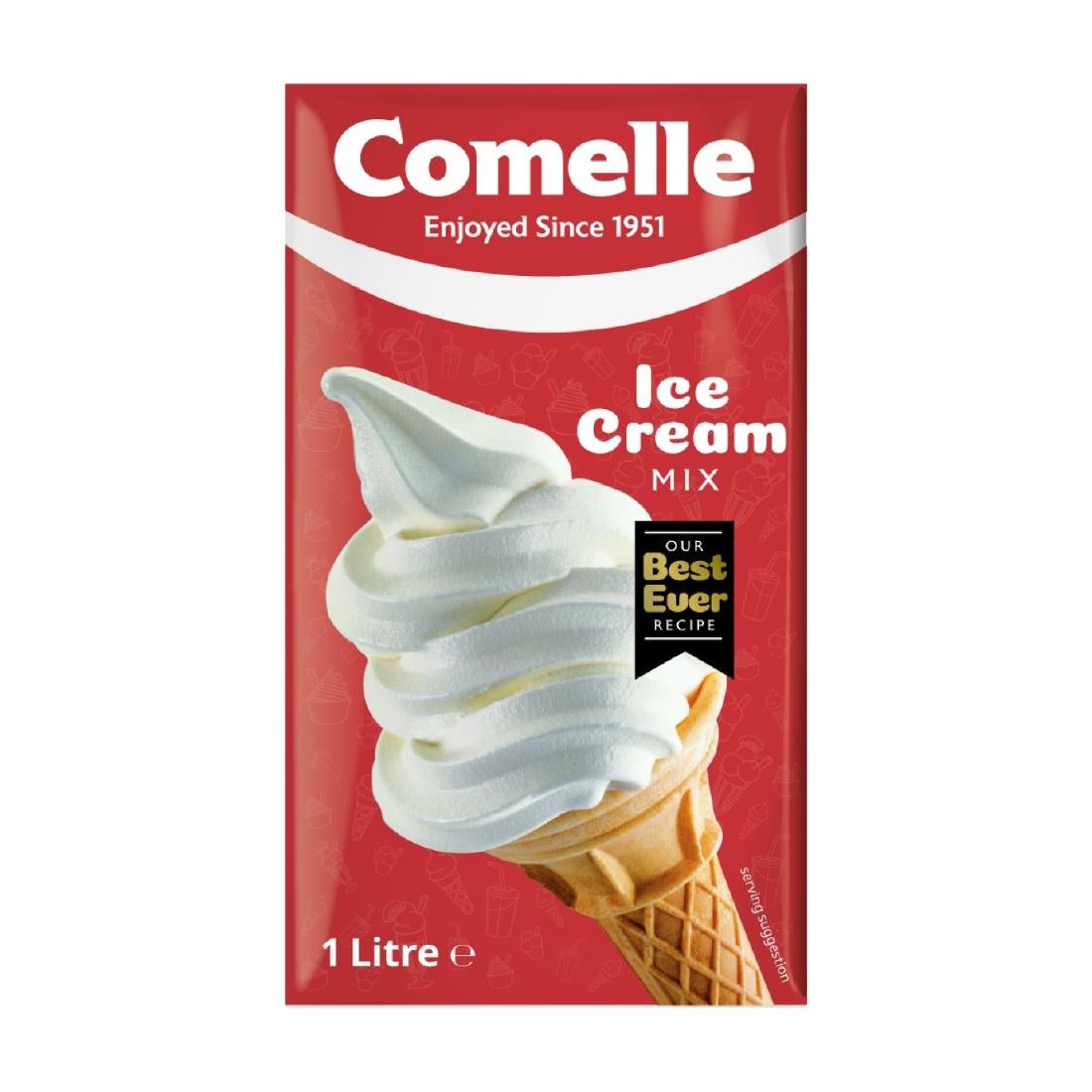 Comelle Vanilla Ice Cream Mix 1Ltr (12 Pack)