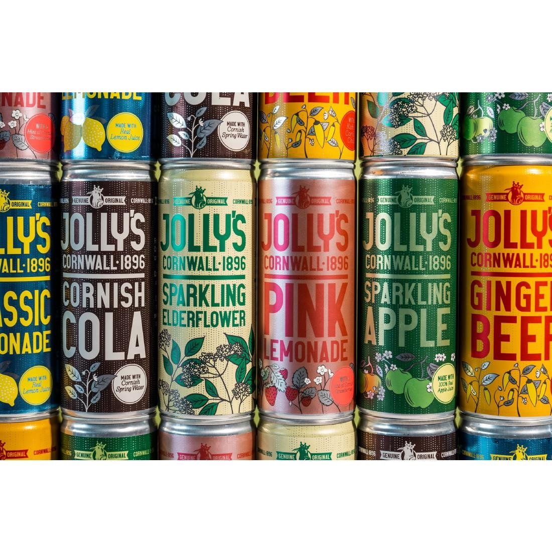 Jolly's Cornish Sparkling Apple Juice Cans 250ml (24 Pack)