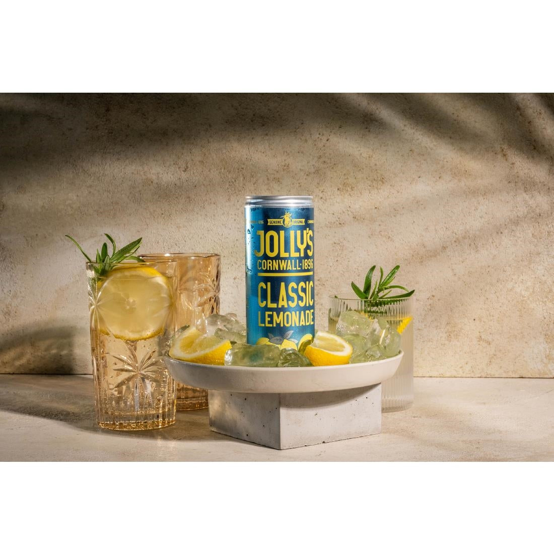 Jolly's Cornish Classic Lemonade Cans 250ml (24 Pack)