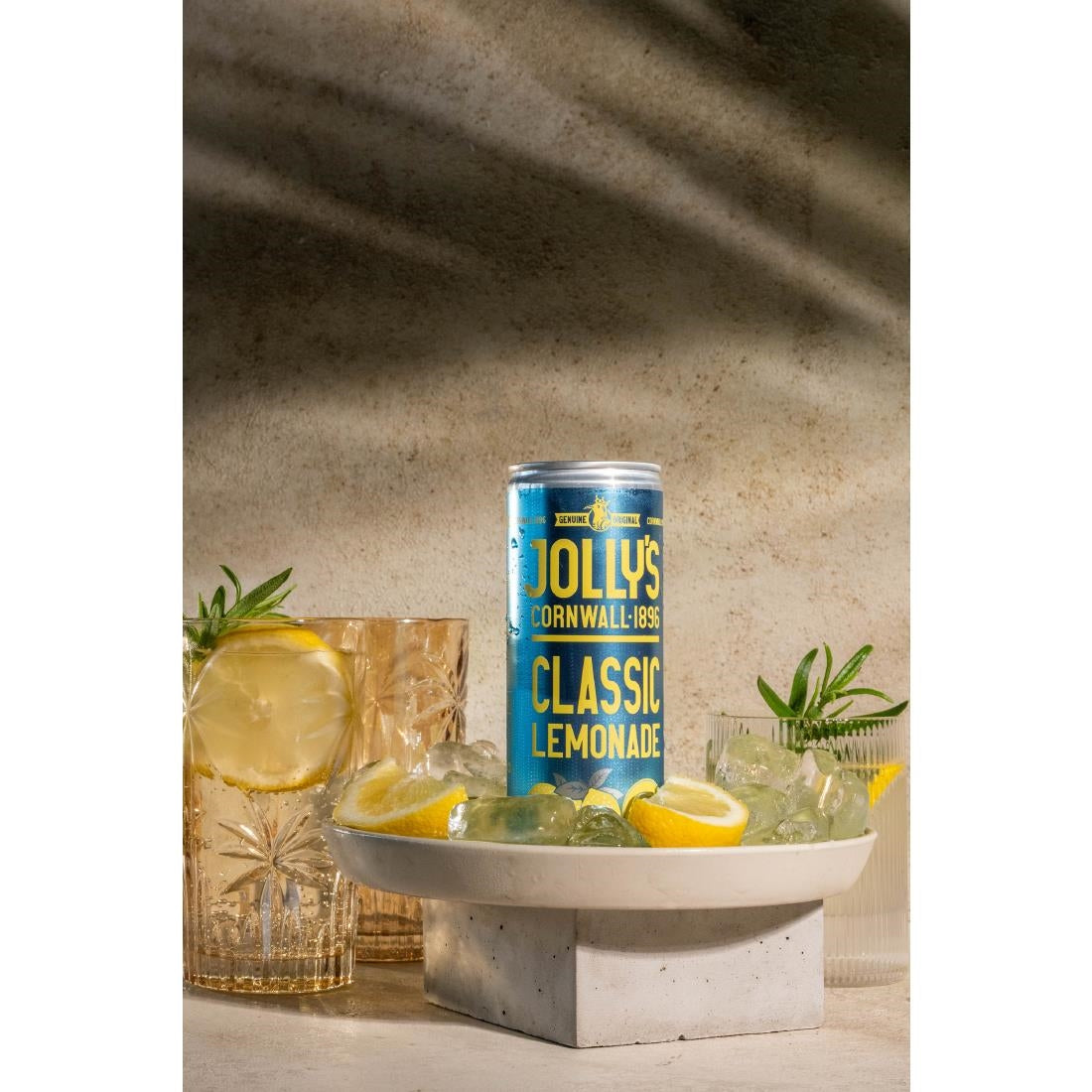 Jolly's Cornish Classic Lemonade Cans 250ml (24 Pack)