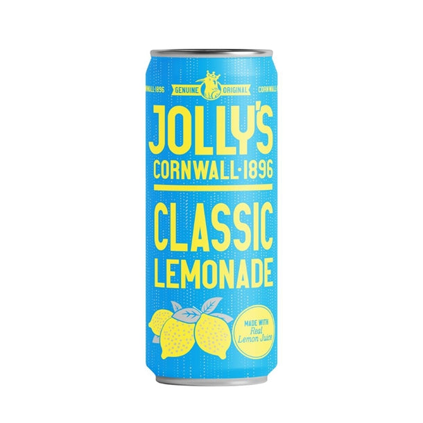 Jolly's Cornish Classic Lemonade Cans 250ml (24 Pack)