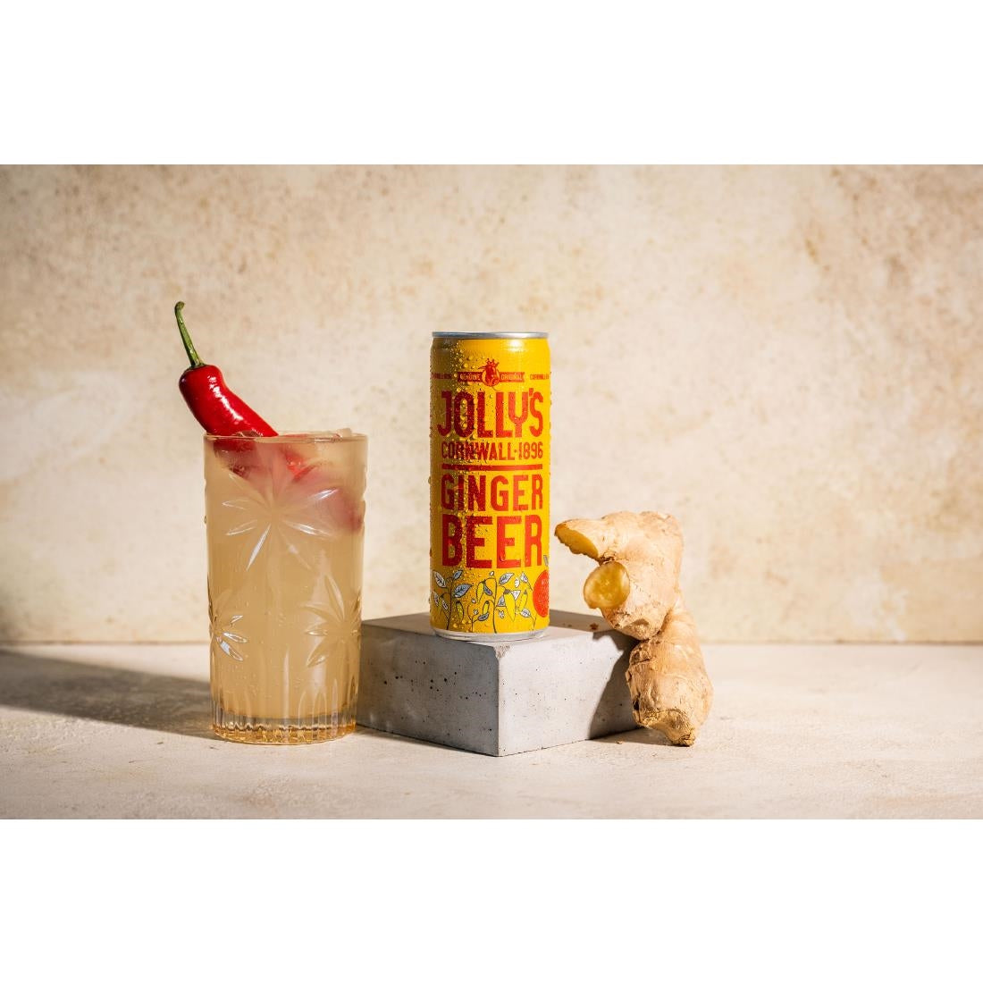 Jolly's Cornish Ginger Beer Cans 250ml (24 Pack)