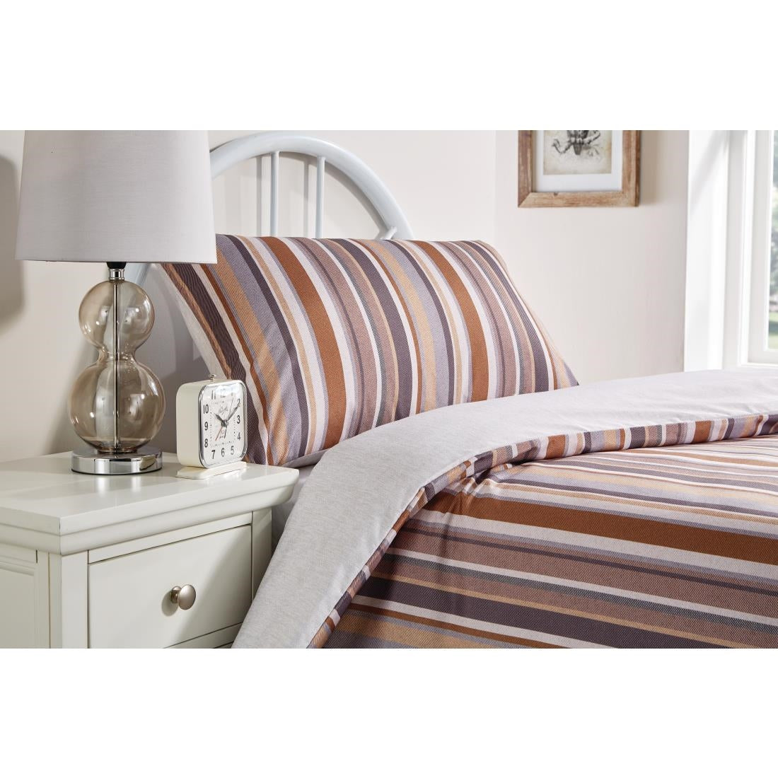 Mitre Essentials Fiorella Duvet Cover Graphite Single