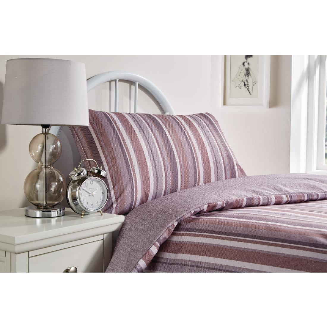 Mitre Essentials Fiorella Duvet Cover Cream Single