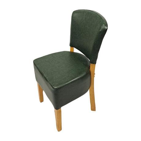 Hanoi Dining Chairs In Soft Oak with Bison Vinyl Cedar (2 Pack)
