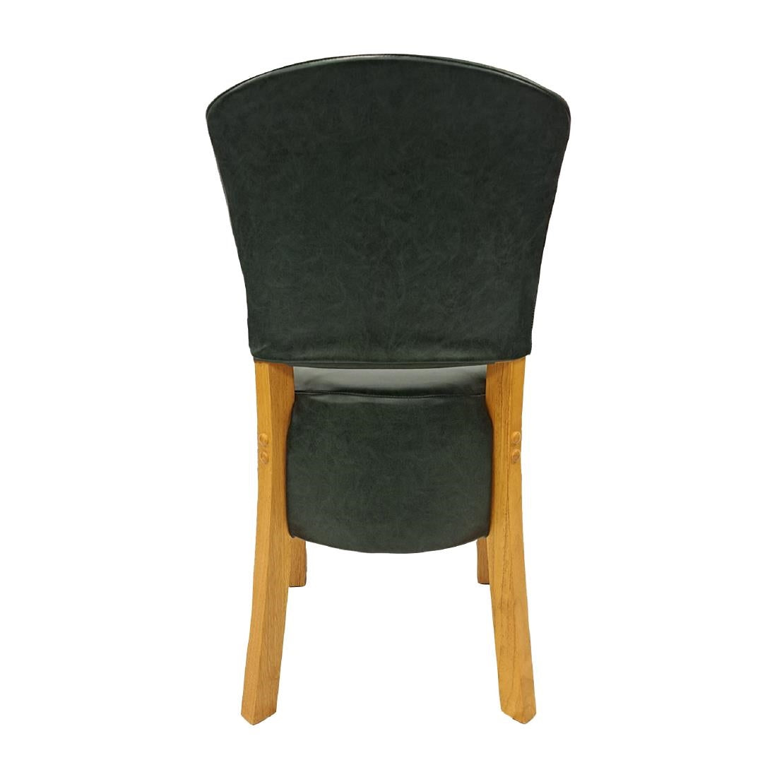 Hanoi Dining Chairs In Soft Oak with Bison Vinyl Cedar (2 Pack)