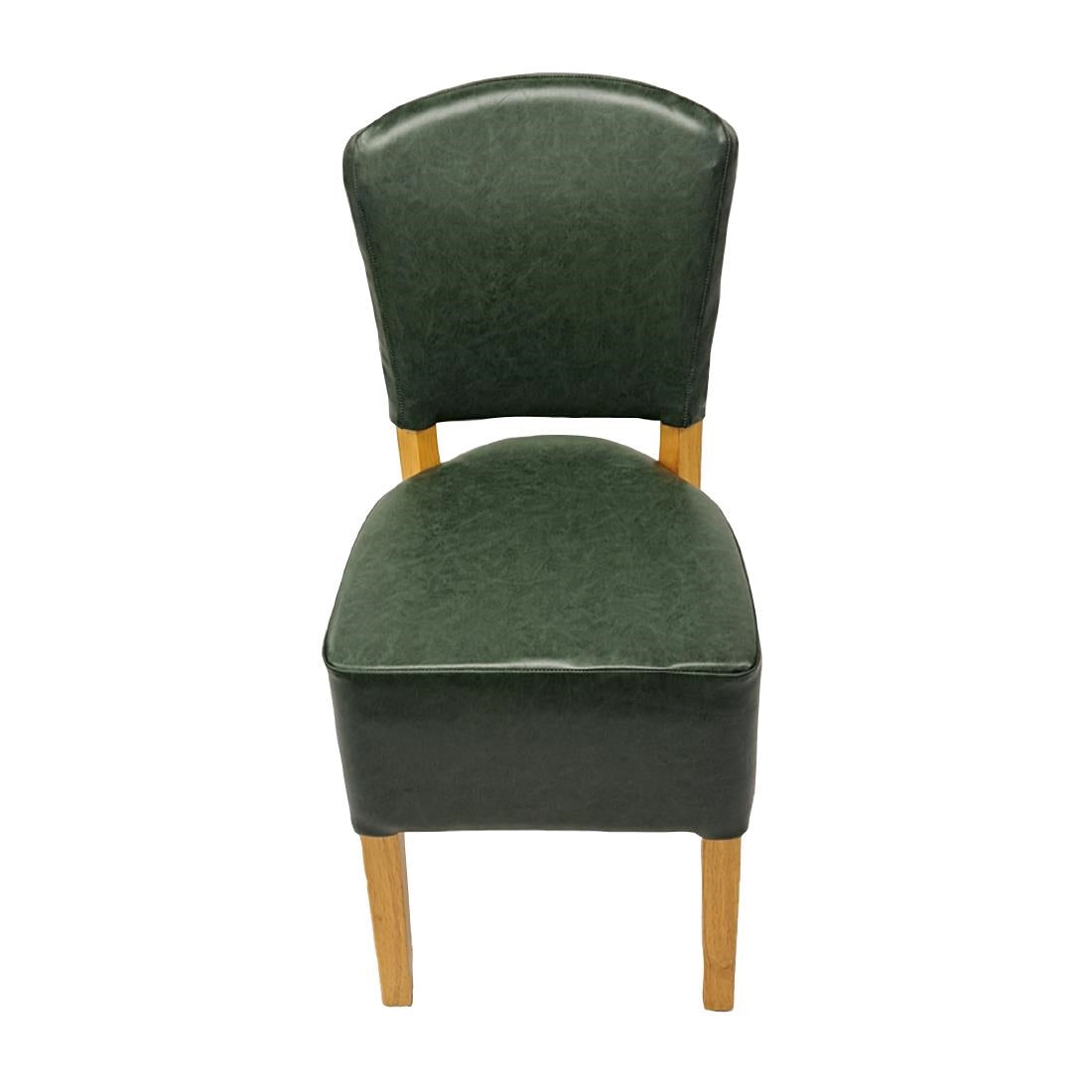 Hanoi Dining Chairs In Soft Oak with Bison Vinyl Cedar (2 Pack)