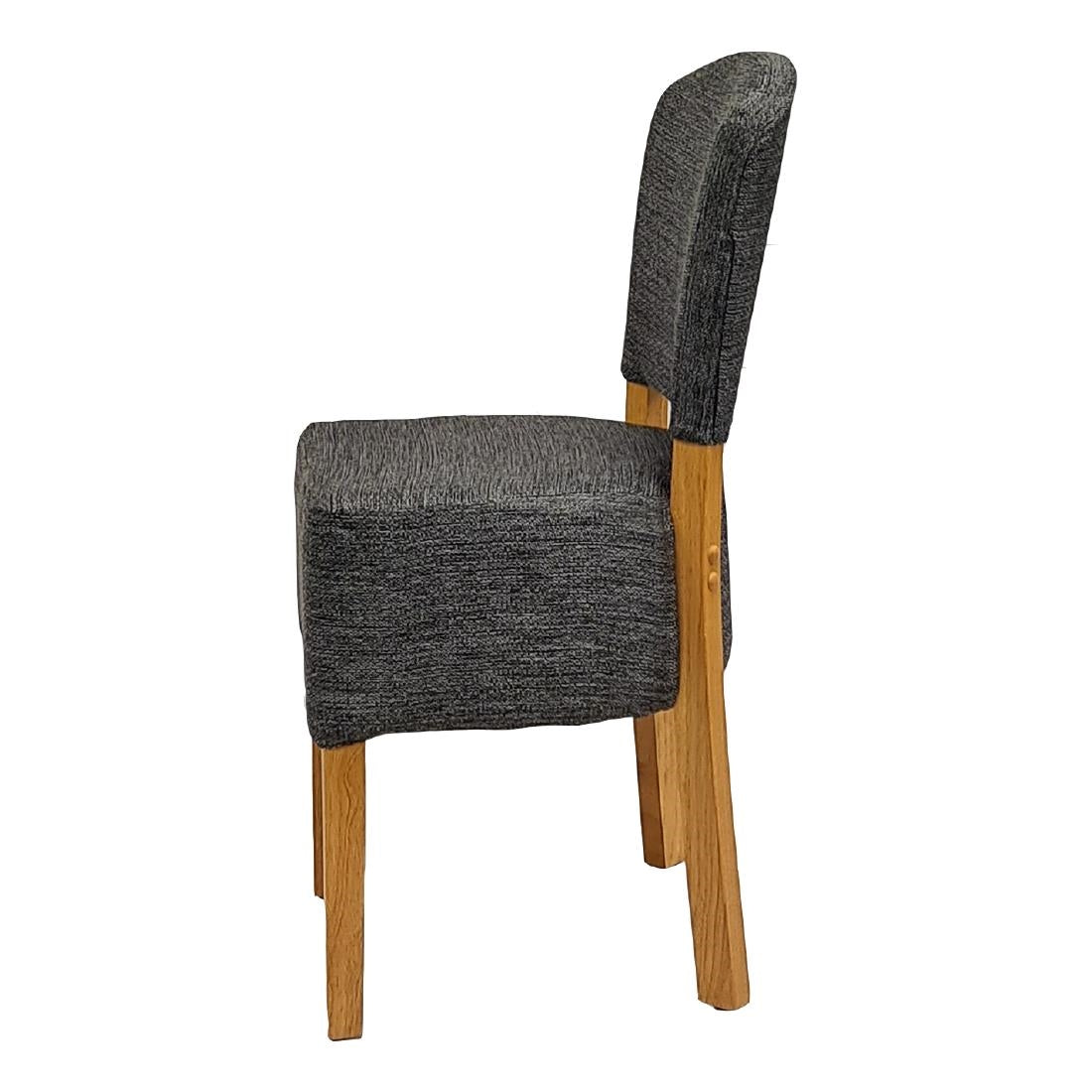Hanoi Dining Chairs In Soft Oak with Shetland Smoke Seatpad (2 Pack)