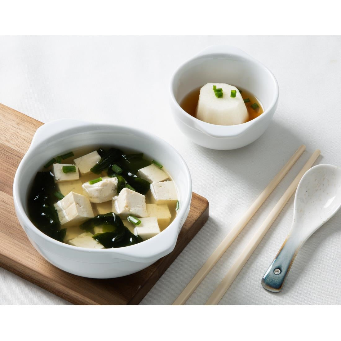 Olympia Whiteware Eared Bowls 250ml (6 Pack)