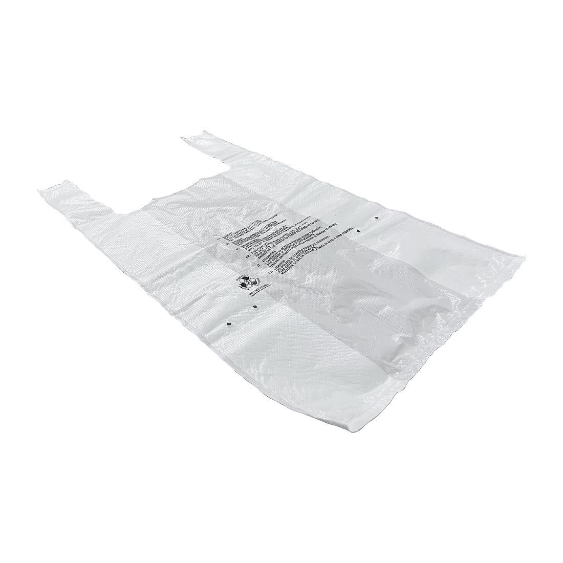 Fiesta Recyclable Large White Carrier Bag (1000 Pack)