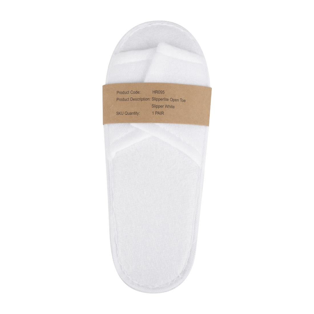 Mitre Essentials Slipperlite Open Toe Slippers White