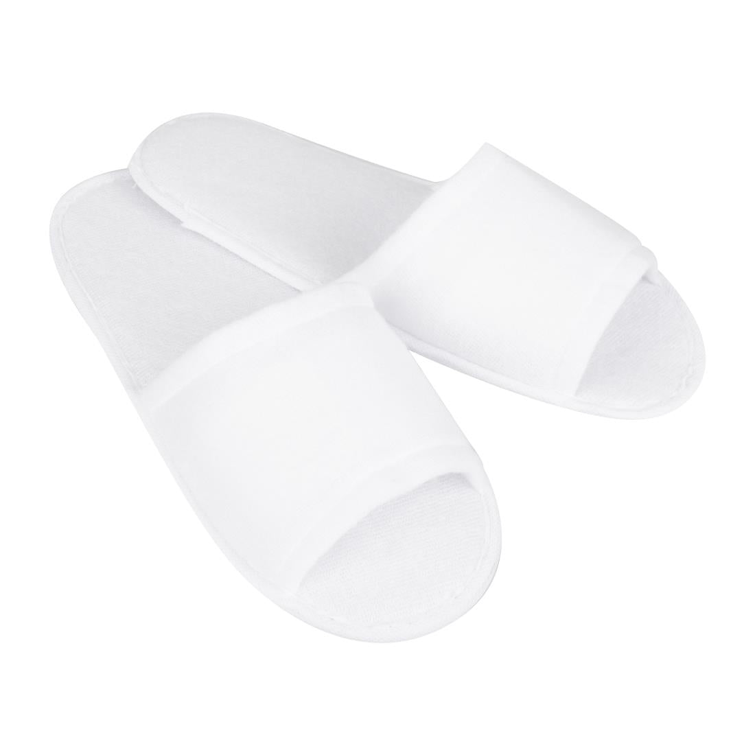 Mitre Essentials Slipperlite Open Toe Slippers White