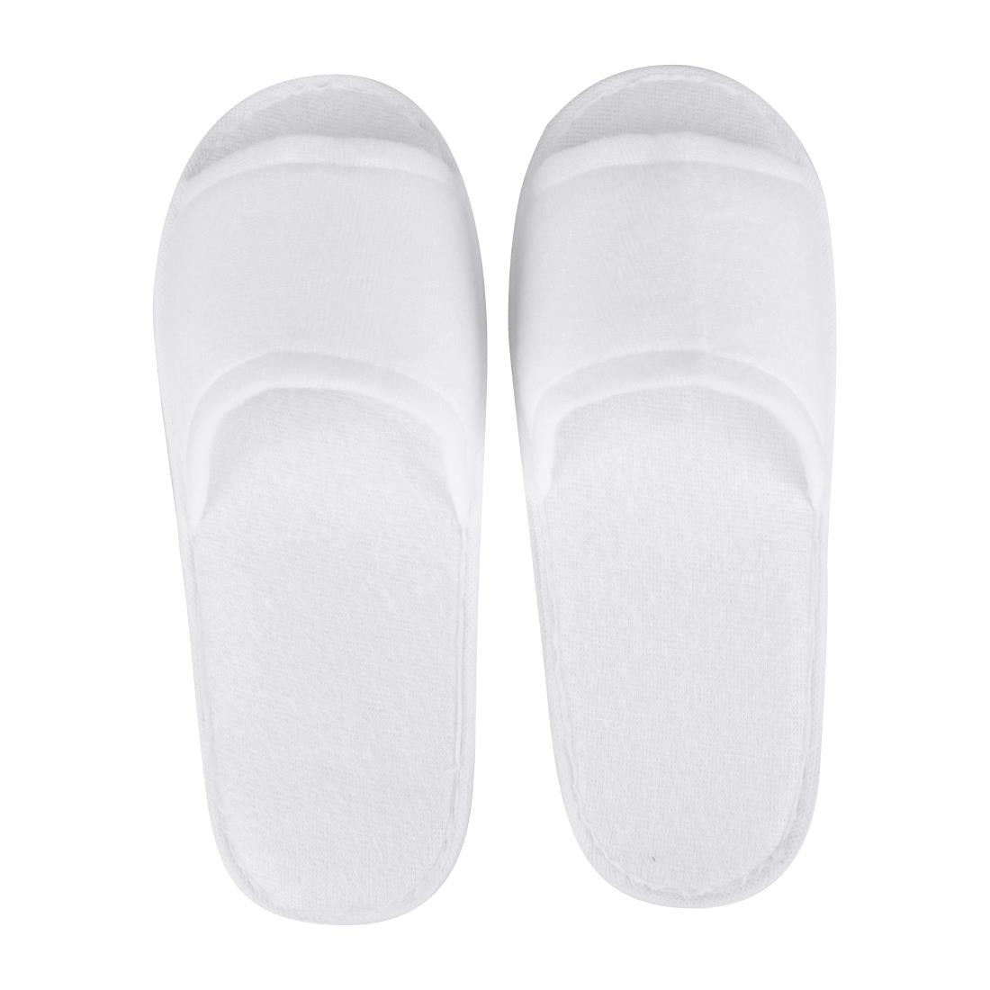 Mitre Essentials Slipperlite Open Toe Slippers White