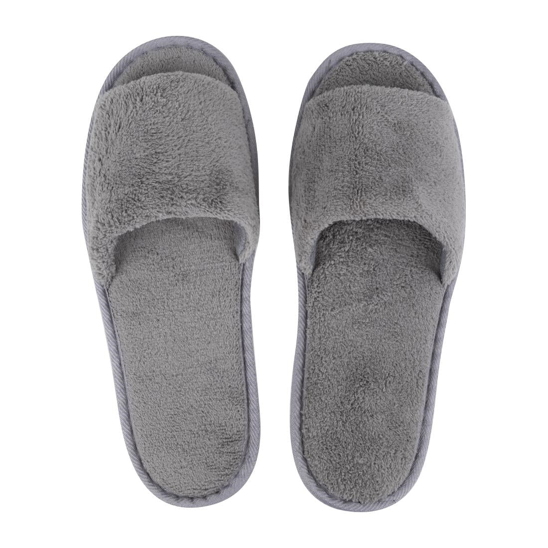 Mitre Comfort Vienna Open Toe Slippers Grey