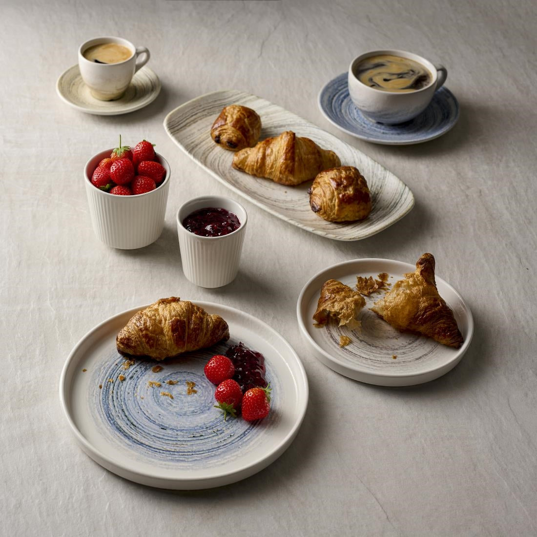 Churchill Elements Coast Walled Plates 160mm (6 Pack)