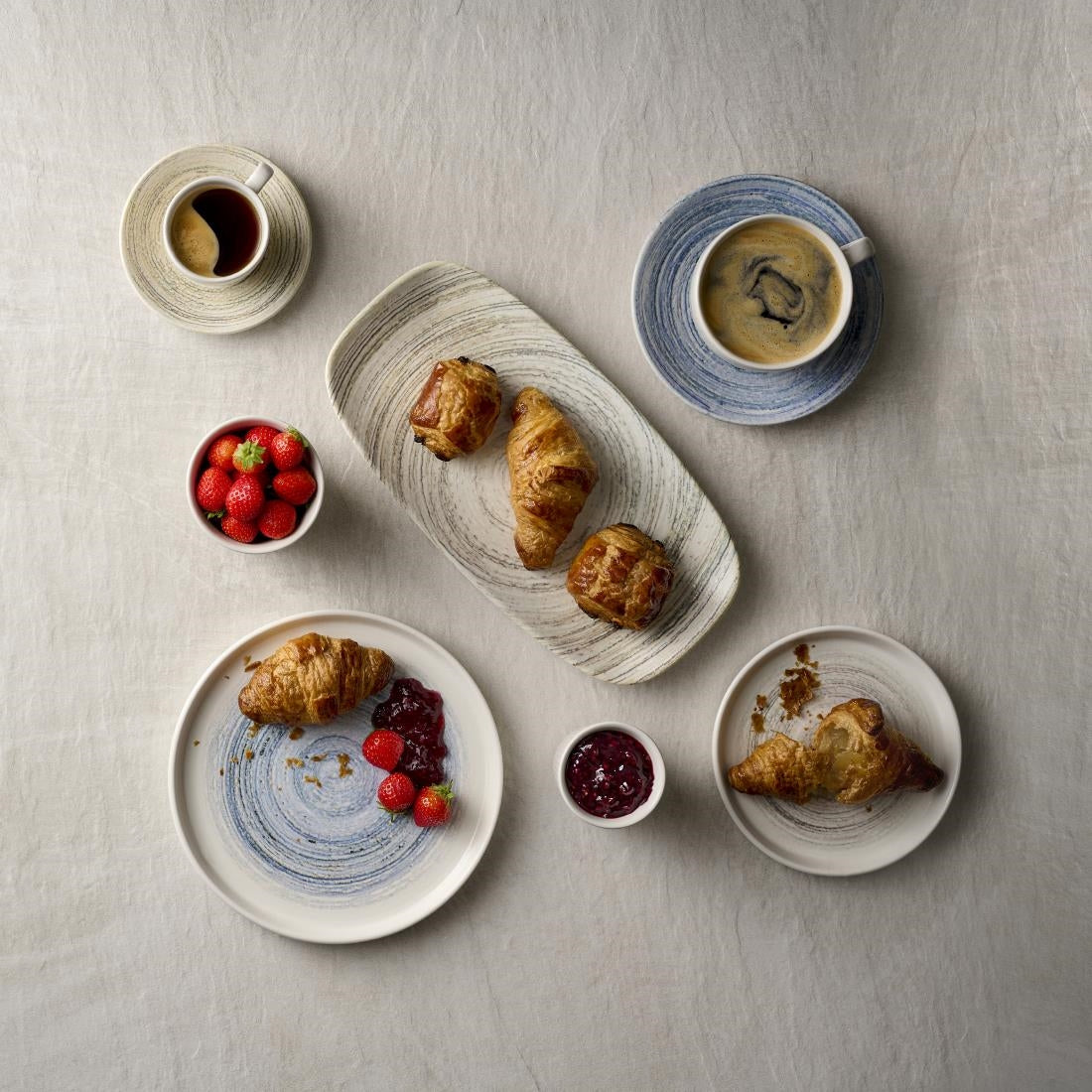 Churchill Elements Coast Walled Plates 160mm (6 Pack)