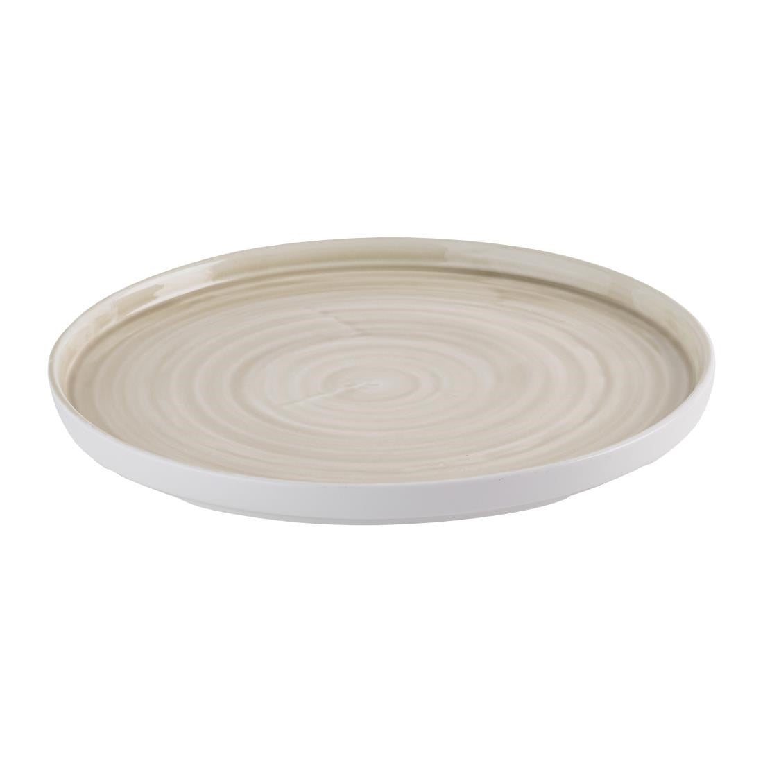 Churchill Stonecast Canvas Natural Walled Plates 280mm (6 Pack)