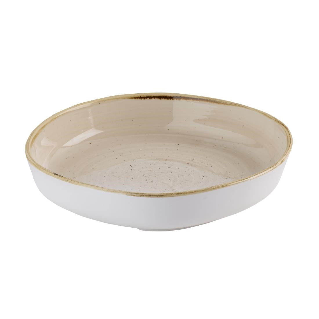 Churchill Stonecast Nutmeg Cream Organic Walled Bowls 232mm (6 Pack)