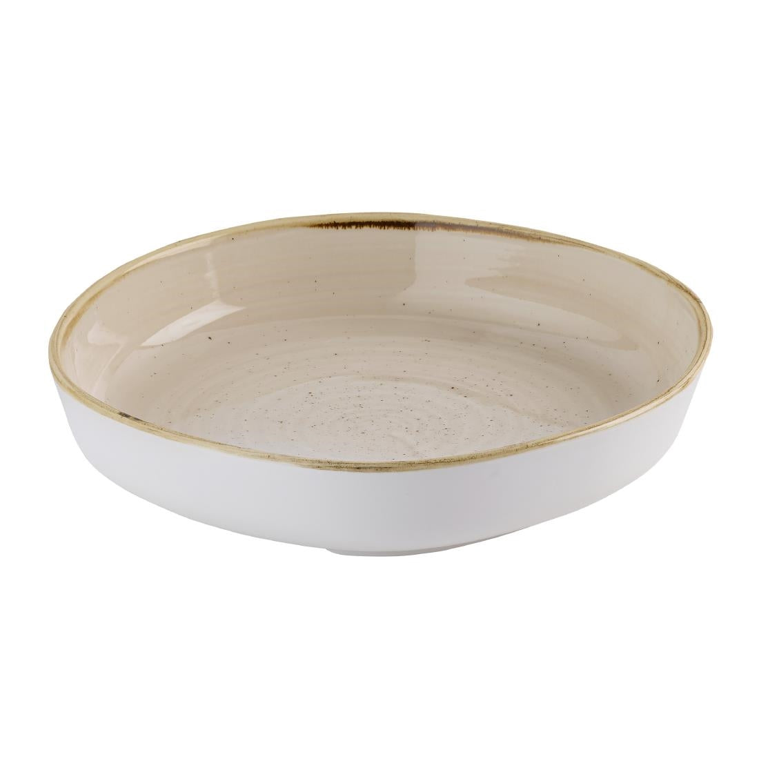 Churchill Stonecast Nutmeg Cream Organic Walled Bowls 197mm (6 Pack)