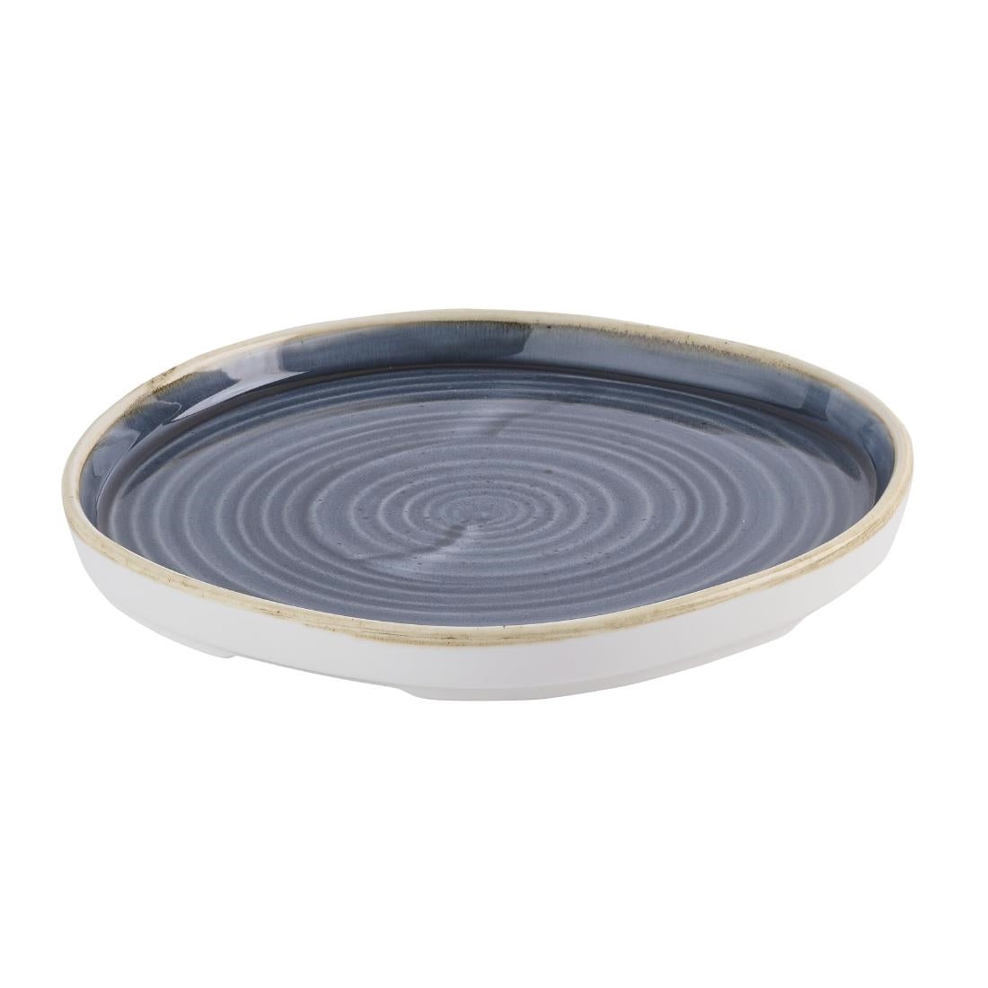 Churchill Stonecast Blueberry Organic Walled Plates 206mm (6 Pack)