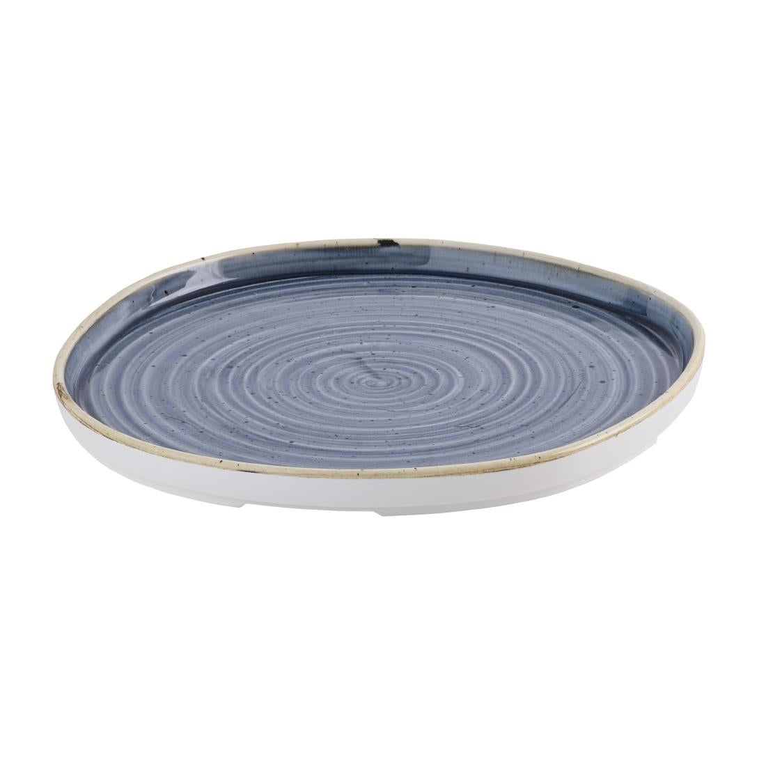 Churchill Stonecast Blueberry Organic Walled Plates 257mm (6 Pack)