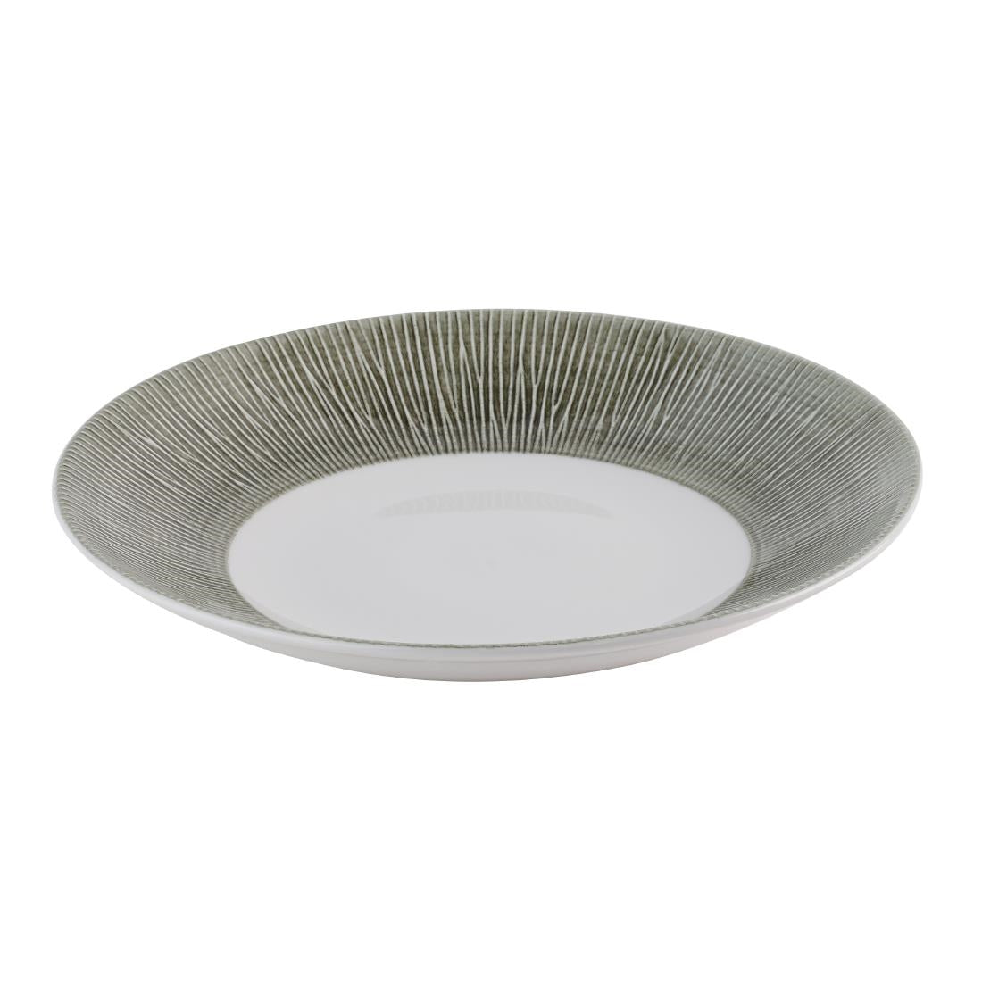Churchill Bamboo Ceramic Spinwash Alpine Deep Coupe Plates 268mm (12 Pack)