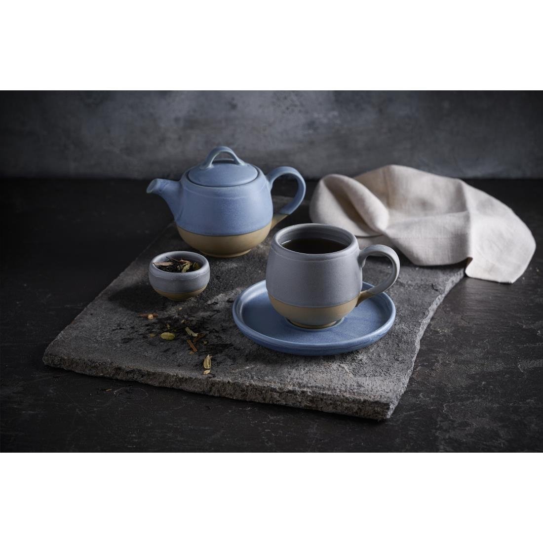 Churchill Emerge Oslo Blue Walled Plates 206mm (6 Pack)