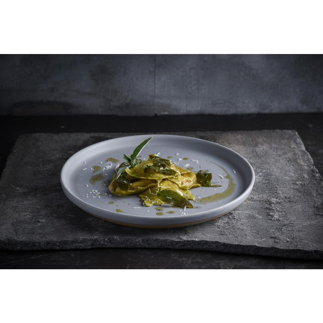 Churchill Emerge Seattle Grey Walled Plates 157mm (6 Pack)