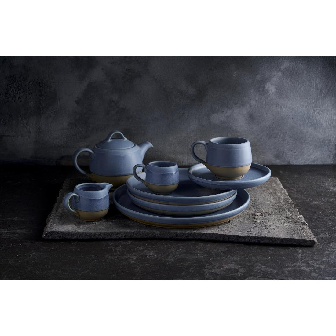 Churchill Emerge Oslo Blue Saucers 181mm (6 Pack)
