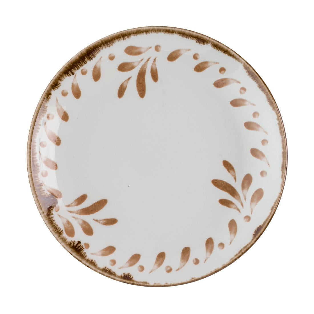 Dudson Harvest Mediterranean Terracotta Coupe Plates 165mm (12 Pack)